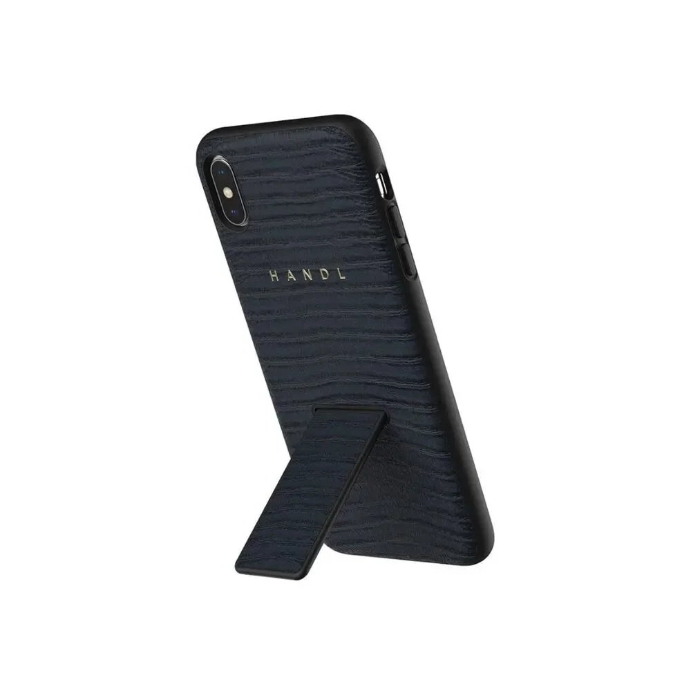 Protective CASE for‎ iPhone Xs MAX - Handle Grip, NAVY CROC